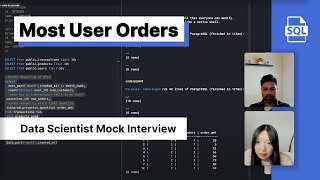 Complex Datasets with SQL Data Scientist Mock Interview [upl. by Arrakat]