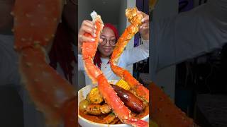 King Crab Seafood Boil kingcrabmukbang asmr [upl. by Marcy791]