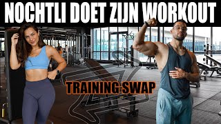 NOCHTLI DOET ZIJN TRAINING🥵  training swap [upl. by Yrem]