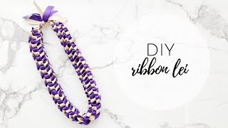 DIY Ribbon Lei Graduation Lei [upl. by Neelloc]