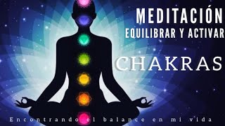 Meditación para Desbloquear Alinear y Activar los 7 Chakras ✨🌀🧘🏻🍃 [upl. by Veats]