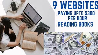 9 Websites Paying Up To 300 Per Hour For Reading Books  Make Money Online [upl. by Mendel]