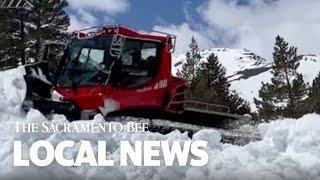 See Crews Clear Sonora Tioga Passes ‘Deep Enough To Stop Snow Blower In Its Tracks’ [upl. by Warrenne]