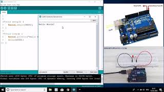 Arduino Serial Communication using UART [upl. by Peirsen]