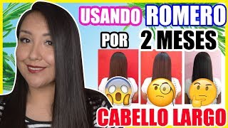 ROMERO para el CRECIMIENTO DEL CABELLO  Resultados 2 meses  Nadia Elias [upl. by Llibyc]