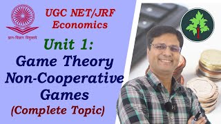 Unit 14 Game Theory Non Cooperative Games UGC NET Economics in Hindi complete [upl. by Acenom]