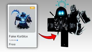 22 BEST FREE FAKE KORBLOX amp FREE ITEMS ON ROBLOX 2024 [upl. by Pasco]