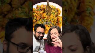 I tricked my Italian wife into reacting to an Indian Pasta recipe 😈🤣 [upl. by Deach]