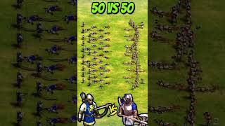 50 Elite Longbowmen Vs 50 Elite Throwing Axemen AoE2 Shorts ageofempires gaming [upl. by Nogam]