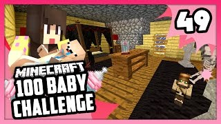 THE HAUNTED ROOM  Minecraft 100 Baby Challenge  EP 49 [upl. by Kabob]