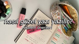 NASIL GÜZEL YAZI YAZILIR KALEM ÖNERİLERİİPUÇLARI… [upl. by Vania]