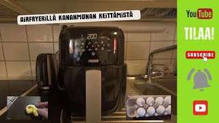 Taksi Veskun keittiössä Airfryerillä kananmunan 🥚keittämistä 😊👍🍳 [upl. by Normalie923]