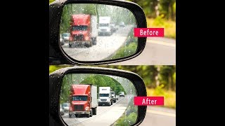 2018 Test Antifog Waterproof Car Rearview Mirror Film Review [upl. by Manwell178]