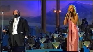 HDUNEDITED VOCALS Mariah Carey amp Pavarotti  Hero live at Pavarotti amp Friends June 1st 1999 [upl. by Rosella]