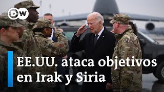 Estados Unidos bombardea más de 85 posiciones de milicias proiraníes [upl. by Lydie]