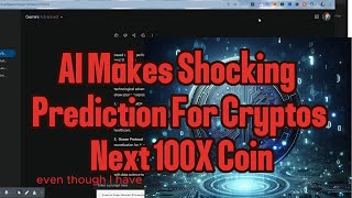 Shocking Prediction By AI For Next AI Crypto Coins That Will 100x [upl. by Malvin725]