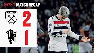 Defeat In The Capital  West Ham 21 Man Utd [upl. by Okoyk162]