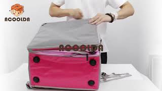 Foodora expandable food delivery backpackGuangzhou Acoolda Bags Industry CoLtd [upl. by Assirolc]