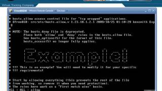 FreeBSD  Using TCP Wrappers [upl. by Edrahc]