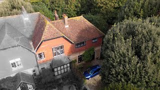 FOR SALE  Drone Footage  Enbrook Manor House Risborough Lane Folkestone CT20 3JS [upl. by Alana]