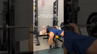 Rotator cuff exercises for a stronger bench press 3x15 reps for all exercises [upl. by Wash]