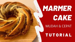 MARMER CAKE  Resep Dirumahja yang GAMPANG [upl. by Yob]