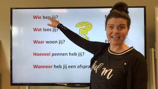 NT2 les 19 wie wat waar hoeveel wanneer vraagwoorden learndutch dutchgrammar TC 114 25 [upl. by Pearson]