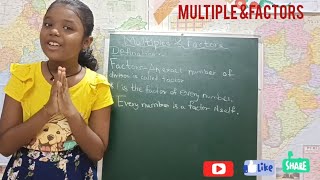 Multiples and Factors class1 study about multiple and factors [upl. by Abeh62]