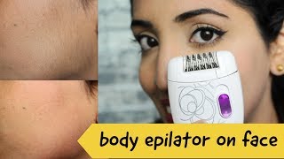 Testing Philips Body Epilator On Face  Facial Hair Remover Major Discovery [upl. by Charita]