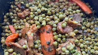 RECETTES PETITS POIS CAROTTES ET VEAU EN SAUCE [upl. by Fisa628]