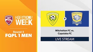 FQPL 1 Men Round 5  Mitchelton FC vs Capalaba FC [upl. by Hegyera110]