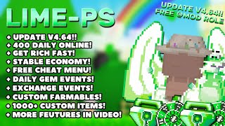 FREE MOD ROLE🤩 BEST GROWTOPIA PRIVATE SERVER🌈  400 DAILY ONLINE  LIMEPS👑 [upl. by Jahdai197]