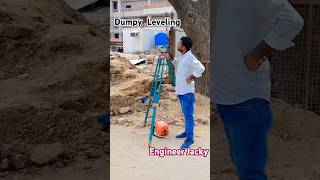 Dumpy Leveling Leveling survey by Engineer jackyVrindavan site world Bank project [upl. by Ahsele]