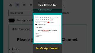 Rich Text Editor using HTML CSS AND JAVASCRIPT vktcoder [upl. by Helen444]