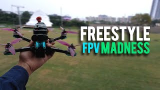 Fpv 5 inch Freestyle  Fpv Drone Freestyle 5inch  Fpv Freestyle at open ground [upl. by Onez]