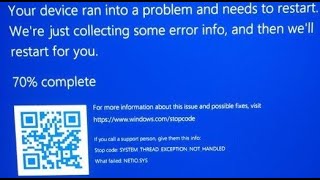 Fix NETIOSYS bsod blue screen error in Windows 11 [upl. by Katerina]