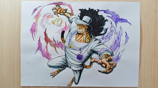 Drawing Rob Lucci CP0 From One Piece [upl. by Bonnell872]