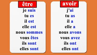 conjugaison verbe être et avoir au présent de lindicatif [upl. by Gilus]