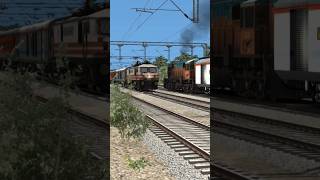 Diesel Trains and Electric Trains at Full Speed  Train Simulator 2024 shorts shortvideo short [upl. by Anoj520]