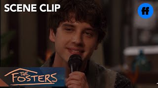 The Fosters  Season 5 Episode 8 Brandon amp Grace Sing To Mike “Father And Son”  Freeform [upl. by Grosmark]