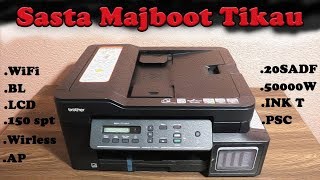 Brother DCPT710W WIFI ADF Inktank Refill System Printer Unboxing with Installation In HINDI [upl. by Magocsi]