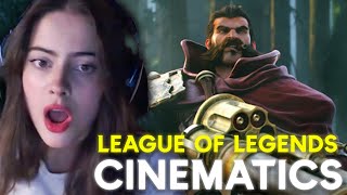 FIRST TIME REACTING to League Of Legends quotLOREquot Cinematics [upl. by Marlea333]