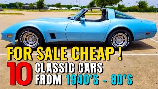 Top 10 Listings Today  Affordable Gems On Craigslist  Classic Cars For Sale Showcase [upl. by Ettenej558]