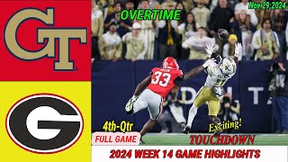 Georgia Bulldogs Vs Georgia Tech WEEK 14 FULL GAME 8 OT  Nov 292024  NCAAF TODAY [upl. by Damha]