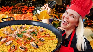 Ultimate Barcelona Food Tour La Mercat de la Boqueria Paella Cooking Class Granja Viader amp More [upl. by Auqenat]