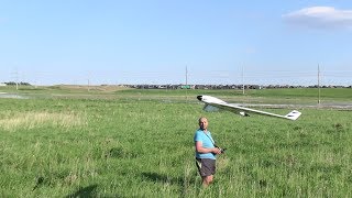 OPTERRA 2 M  flying wing  MAIDEN FLIGHT  disassembly  POWER TEST  20170528180307 [upl. by Atel]