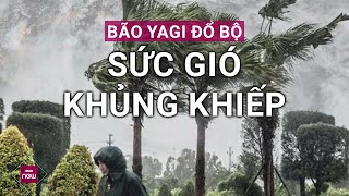 Bão số 3 Yagi quần thảo Hà Nội xơ xác gió giật mạnh mưa quất dữ dội trên các tòa nhà  VTC Now [upl. by Kamerman452]