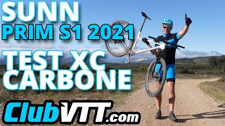 Vtt SUNN Prim S1 test du nouveau vtt cross country carbone français 2021  683 [upl. by Cavanagh]