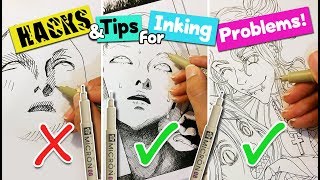 HACKS amp TIPS for Microns you NEED to know▼ solving common inking problems▼ ARTIST LIFE HACKS [upl. by Heer]