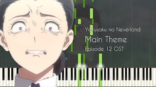 Yakusoku no Neverland Main Theme  Episode 12 Finale SoundtrackOST  Piano Arrangement Synthesia [upl. by Idalina]